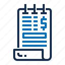 receipt, bill, invoice, laptop, payment, ticket