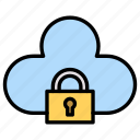 cloud, lock, protection, security