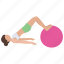 aerobics, exercise, gym, gym ball, health, pilates, stretching 