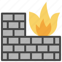 firewall, security, system, flame, fire