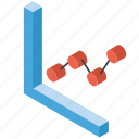 chart, graph, iso, isometric, scatter