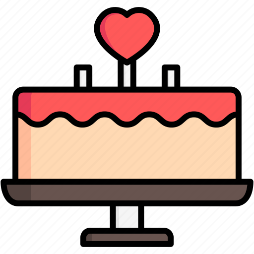 Cake, love, heart, food icon - Download on Iconfinder