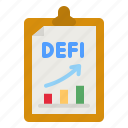 defi, graph, report, growth, cryptocurrency