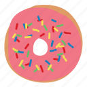 bread, dessert, donut, doughnut, simpsons, sprinkles, sweet