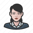 avatar, business casual, female, millennial, user, woman