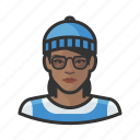 avatar, beanie, hipster, millennial, user, woman