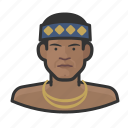 avatar, headdress, king, man, tribesman, user