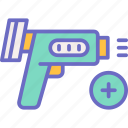 thermo, gun, thermometer, test, temperature