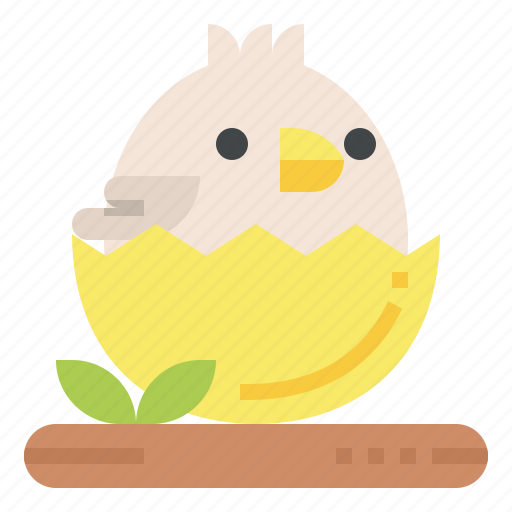 Chick, hatch, chicken, egg, easter, spring icon - Download on Iconfinder