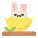 rabbit, bunny, easter, holiday, egg, decoration