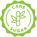 cane, sugar, label, stamp, green, cane sugar