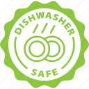 dishwasher, safe, label, stamp, green, dishwasher safe