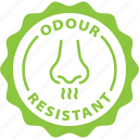 odour, resistant, label, stamp, green, odour resistant