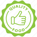 quality, food, label, stamp, green, quality food