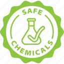 safe, chemicals, label, stamp, green, safe chemicals