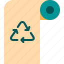 recycle, reusable, arrow, toilet, paper