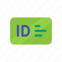 card, green, id, id card, identity card