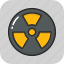 hazard, nuclear, radiation, radioactive, warning