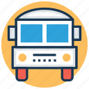 autobus, bus, school bus, transport, vehicle