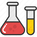 chemical, flask, lab test, laboratory, test tube