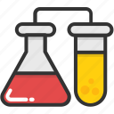 chemical, flask, lab test, laboratory, test tube