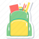 bag, school, backpack, learning