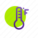 degree, fahrenheit, heat, measurement, scale, temperature, thermometer