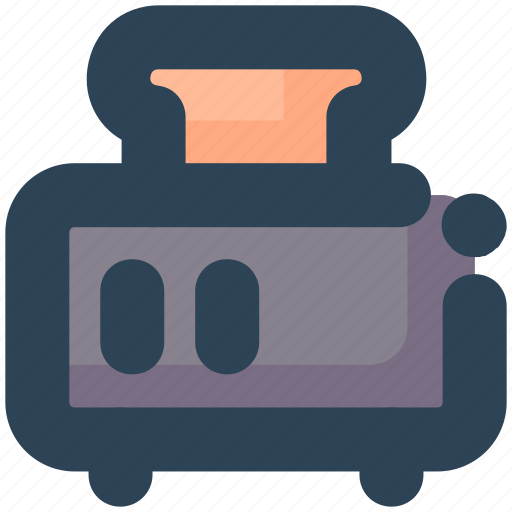 Bread, electronics, kitchen, machine, toast, toaster icon - Download on Iconfinder