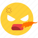 angry, emoji, emoticon, emotion, face, feeling, pissed