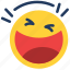 emoji, emoticon, emotion, face, feeling, funny, laugh 