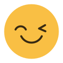 emoji, emotion, face, feeling, smile, wink