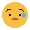 emoji, emotion, face, feeling, worried