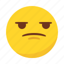 angry, bored, emoji, emoticon