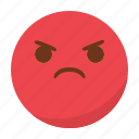 angry, emoji, emoticon