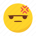 angry, bored, emoji, emoticon