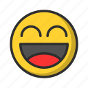 emoji, face, emoticon, happy, smile