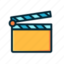 clap, clapper board, cut, entertaiment, filled, movie