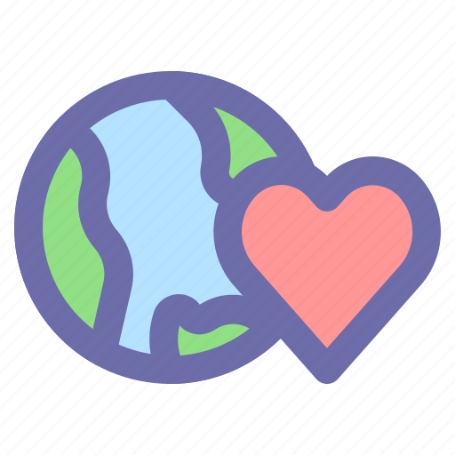 Earth, heart, leaf, love, valentine icon - Download on Iconfinder