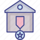 home award, badge, star badge, house, home, shop