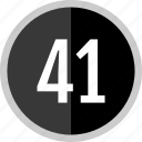 number, 41