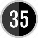 number, 35