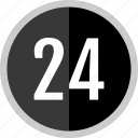 number, 24