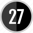 number, 27