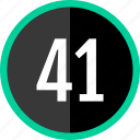 number, 41