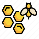 bee, agriculture, farm, garden, honey, farming icon