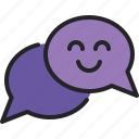 positive, talk, message, conversation, chat