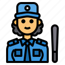 security, woman, avatar, occupation, guard