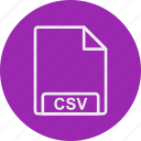 csv, file, format