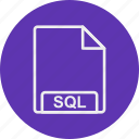 file, format, sql