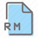 rm, file, format, document, extension, folder